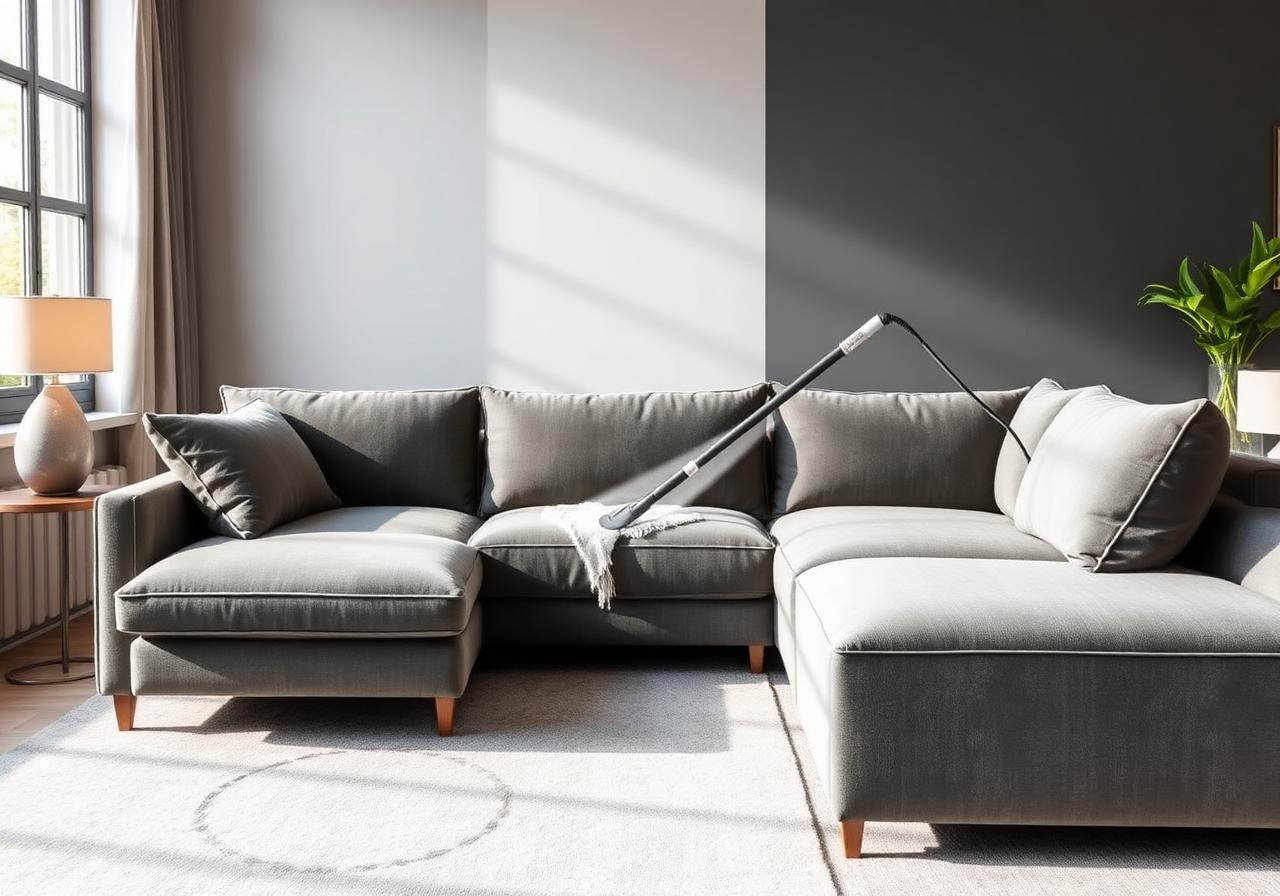 Sectional sofa upholstery cleaning in Hoboken